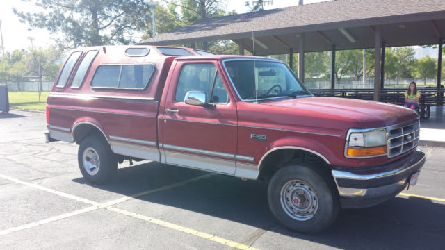 1992 Red Ford F-150 Cab & Chassis