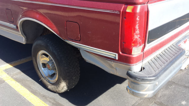 1992 Red Ford F-150 Cab & Chassis