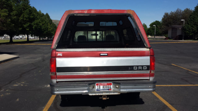 1992 Red Ford F-150 Cab & Chassis