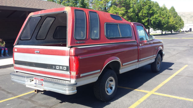 1992 Red Ford F-150 Cab & Chassis