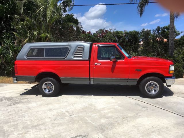 1992 Red Ford F-150 Standard Cab Pickup
