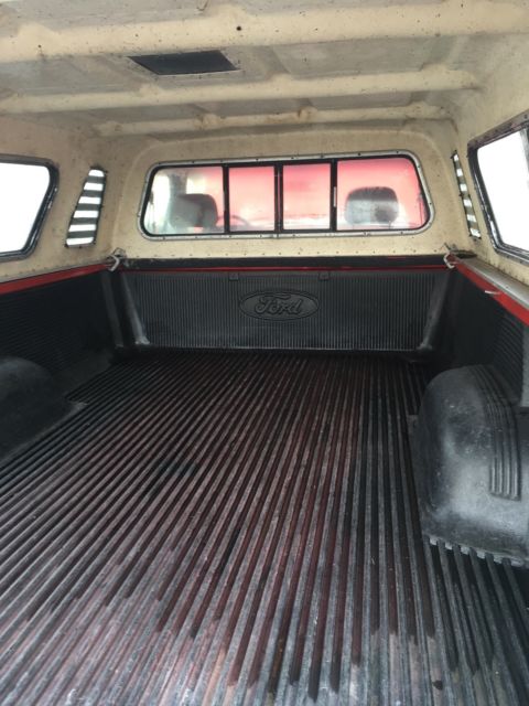 1992 Red Ford F-150 Standard Cab Pickup