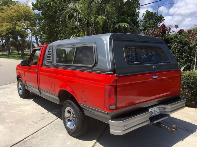 1992 Red Ford F-150 Standard Cab Pickup