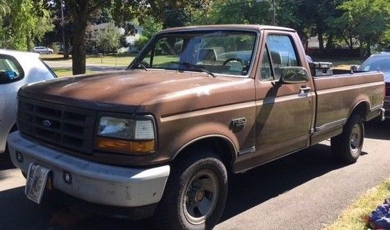 1992 Brown Ford F-150 Long bed