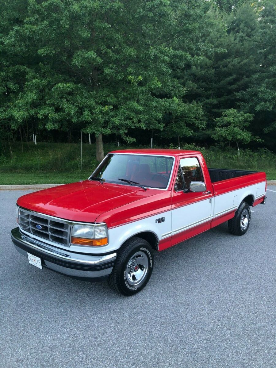 1992 Red Ford F-150 Cab & Chassis