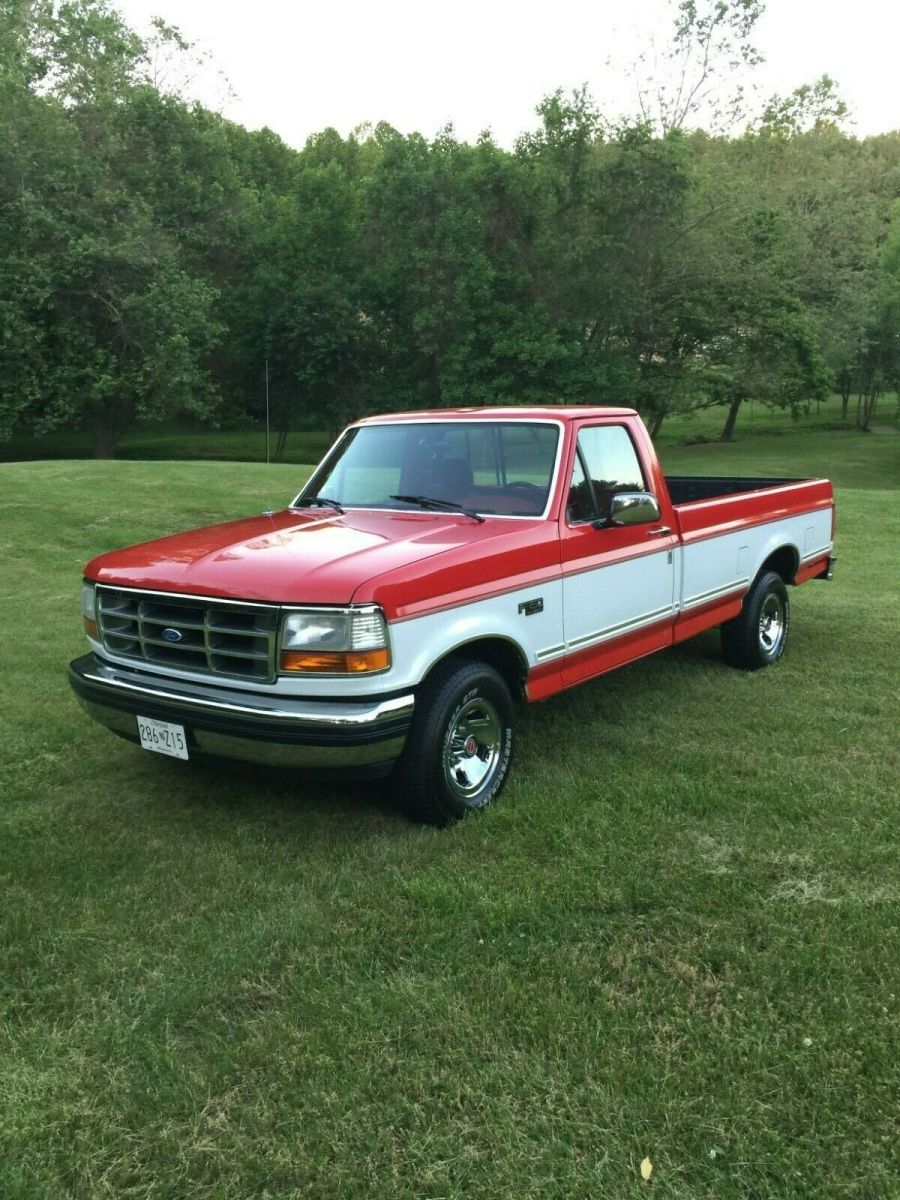 1992 Red Ford F-150 Cab & Chassis