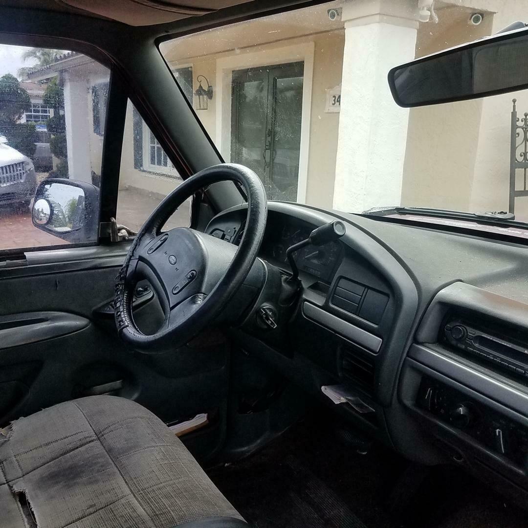 1992 Burgundy Ford F-150 Standard Cab Pickup