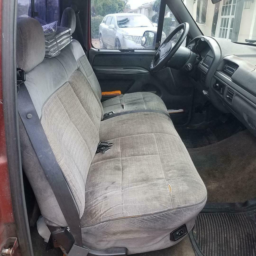 1992 Burgundy Ford F-150 Standard Cab Pickup