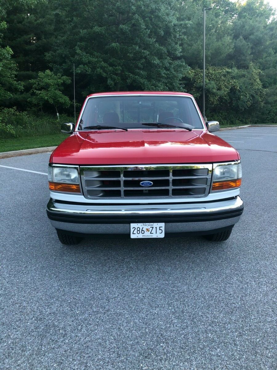 1992 Red Ford F-150 Cab & Chassis