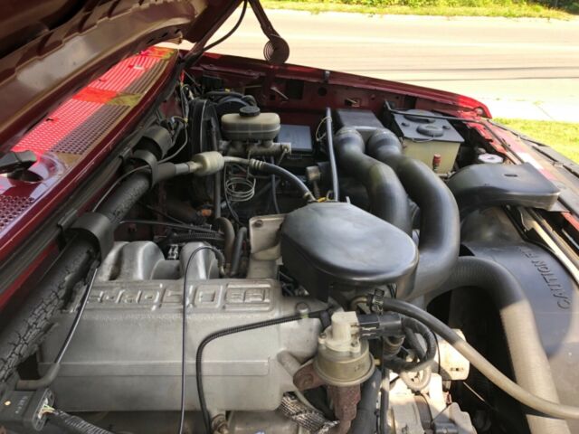 1992 Burgundy Ford F-150 Extended Cab Pickup