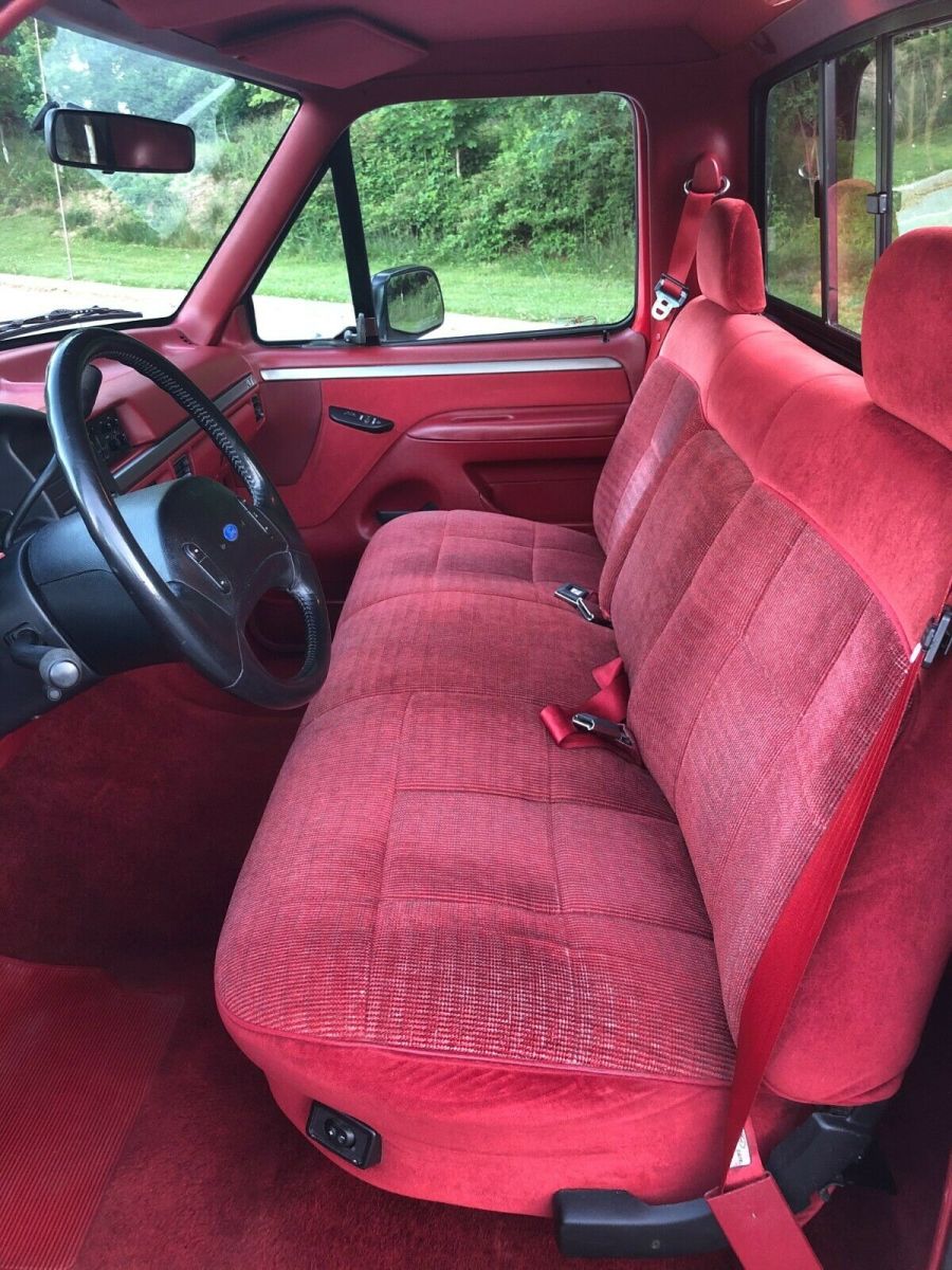 1992 Red Ford F-150 Cab & Chassis