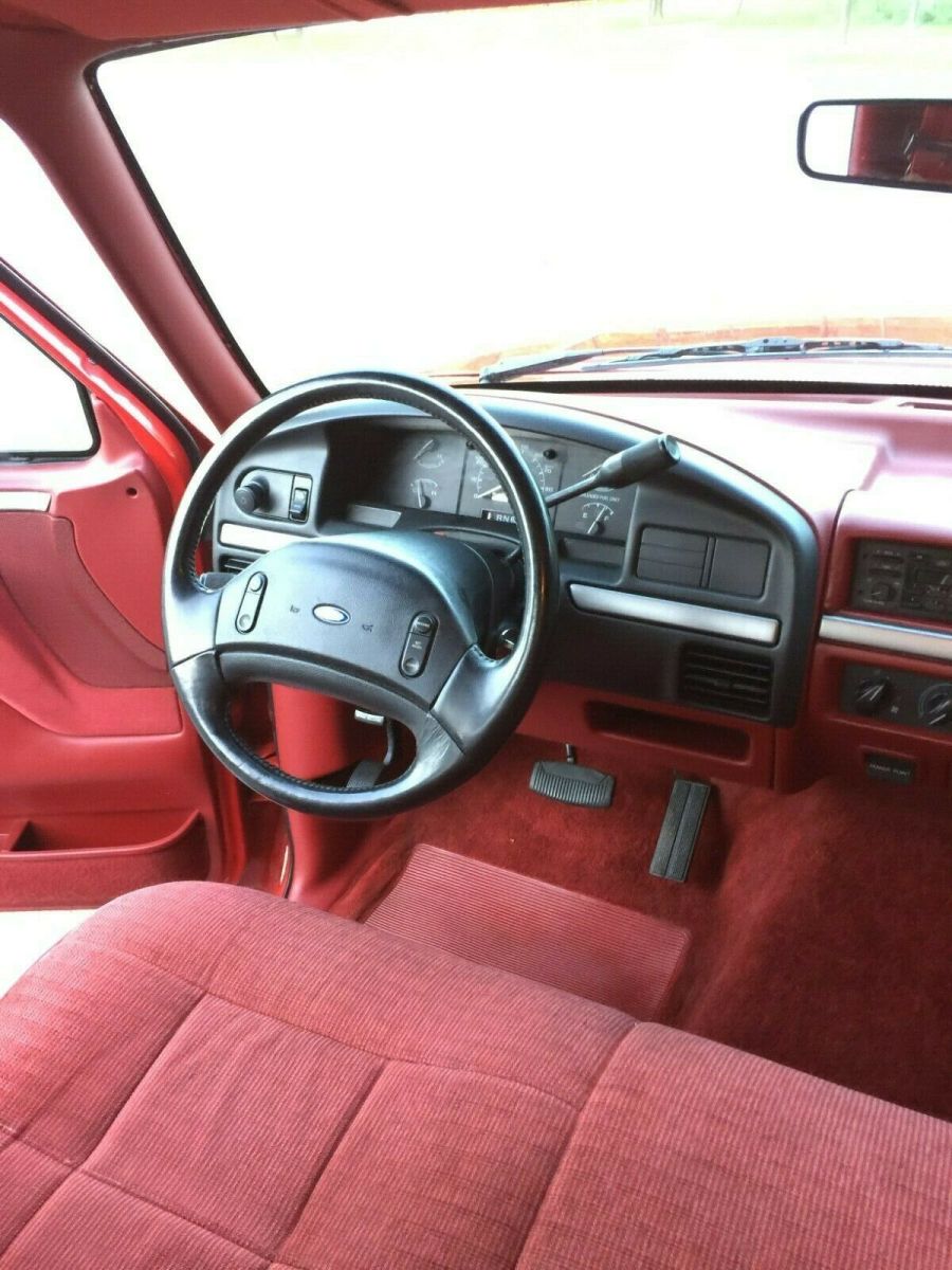 1992 Red Ford F-150 Cab & Chassis