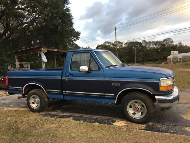 1992 Blue Ford F-150