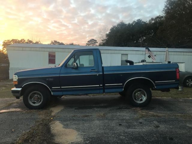 1992 Blue Ford F-150