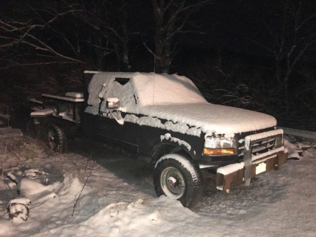 1992 Black Ford F-250 Extended Cab Pickup