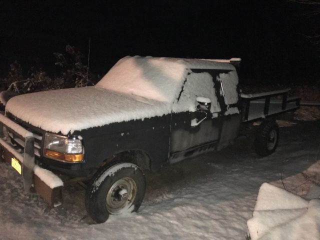 1992 Black Ford F-250 Extended Cab Pickup