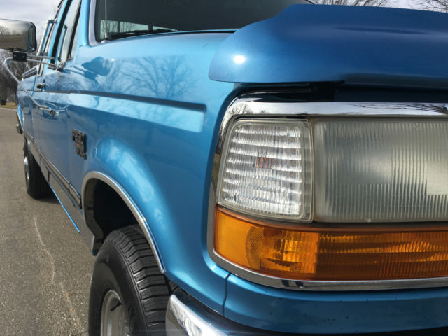 1992 Blue Ford F-250 Extended Cab Pickup
