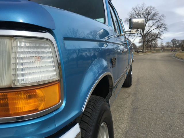 1992 Blue Ford F-250 Extended Cab Pickup