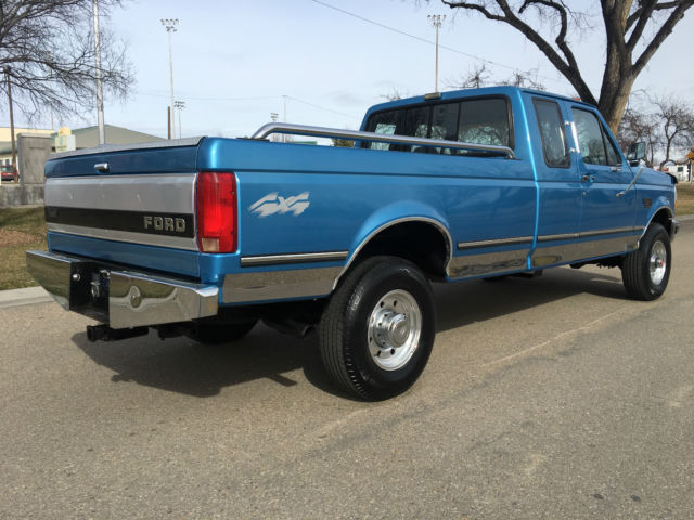 1992 Blue Ford F-250 Extended Cab Pickup