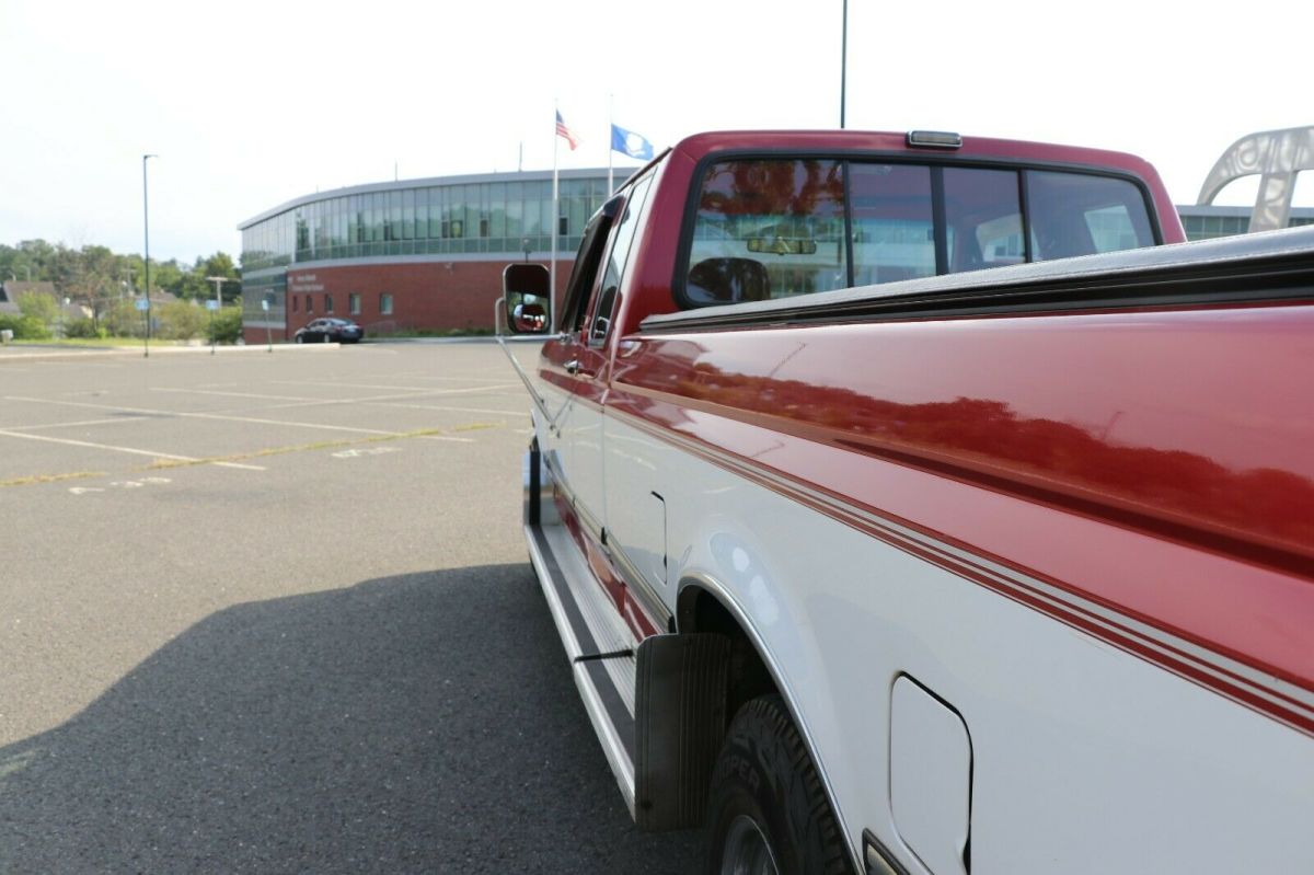 1992 Red Ford F-250 Extended Cab Pickup