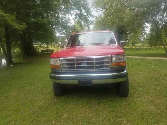 1992 Red/Gray Ford F-350 Standard Cab Pickup