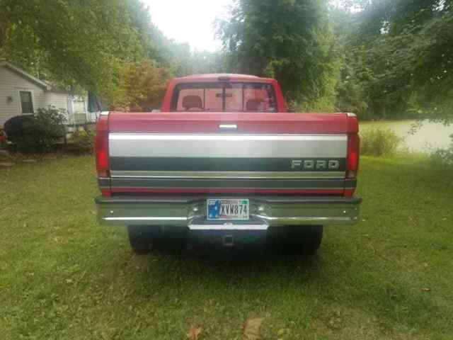 1992 Red/Gray Ford F-350 Standard Cab Pickup