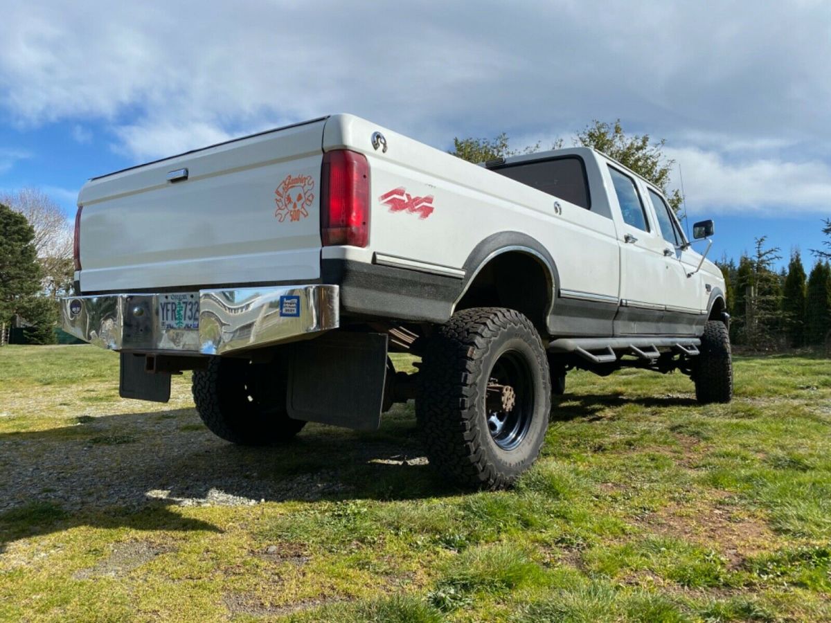 1992 White Ford F-350 Crew Cab Pickup