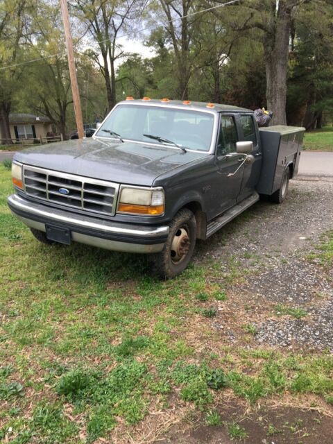 1992 Gray Ford F-350 Crew Cab Pickup