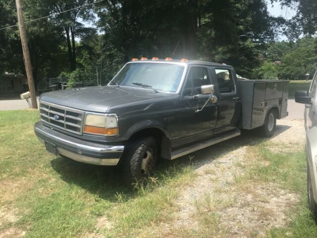 1992 Gray Ford F-350 Crew Cab Pickup
