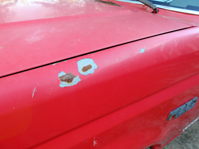 1992 Red Ford F-350 Cab & Chassis, Flat Bed Four Door