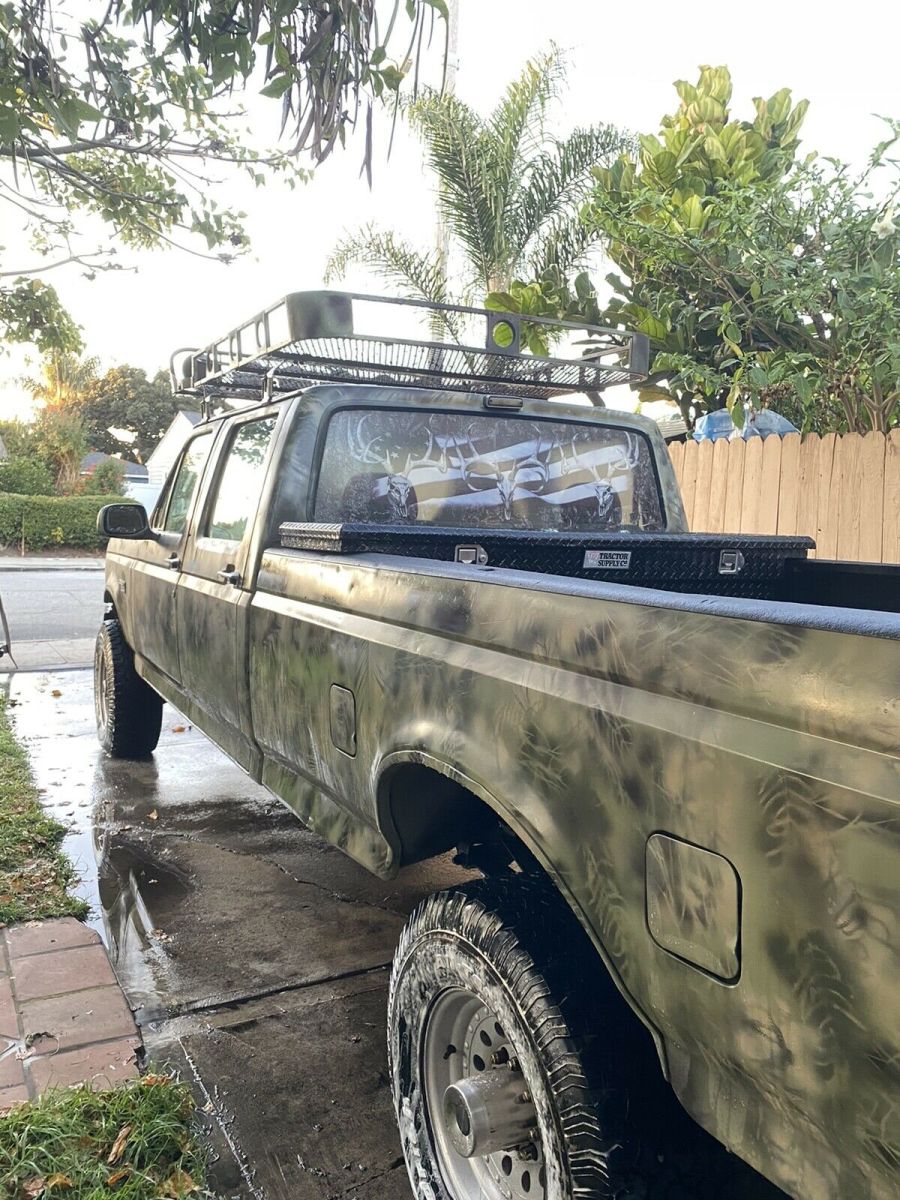 1992 Green Ford F-350 Pickup