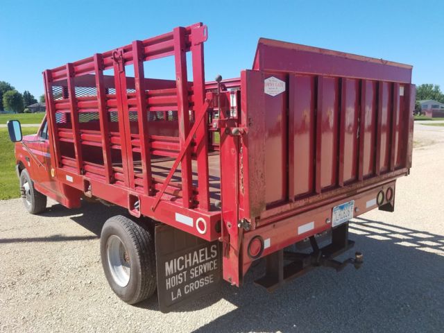 1992 Red Ford F-350 Standard Cab Pickup