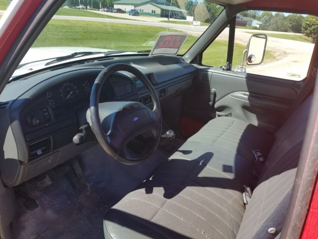 1992 Red Ford F-350 Standard Cab Pickup