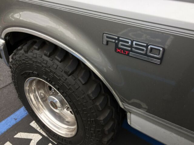 1992 Silver Ford 3/4 Ton  Pickup Extended Cab Pickup