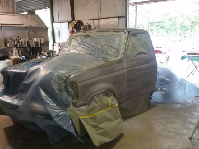 1992 Blue Ford F-150 Standard Cab Pickup