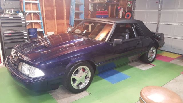 1992 Purple Ford Mustang Convertible