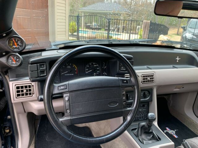 1992 Blue Ford Mustang Hatchback