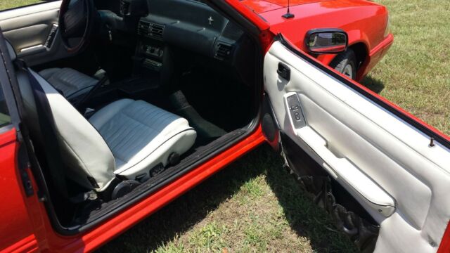 1992 Red Ford Mustang Convertible