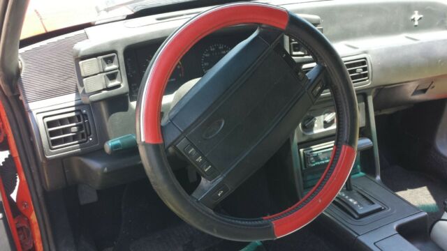 1992 Red Ford Mustang Convertible