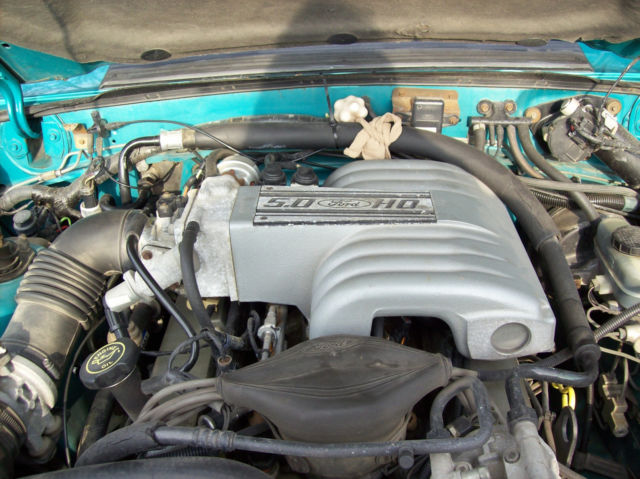1992 CALYPSO GREEN Ford Mustang Convertible