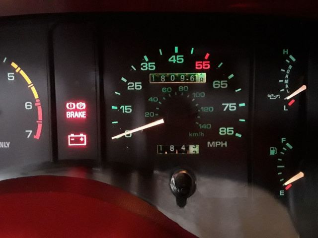 1992 Red Ford Mustang Convertible