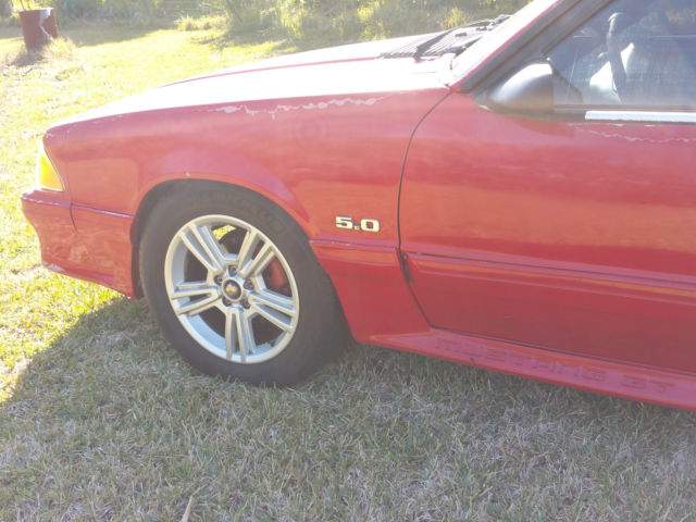 1992 Red Ford Mustang Coupe