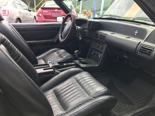 1992 Black Ford Mustang