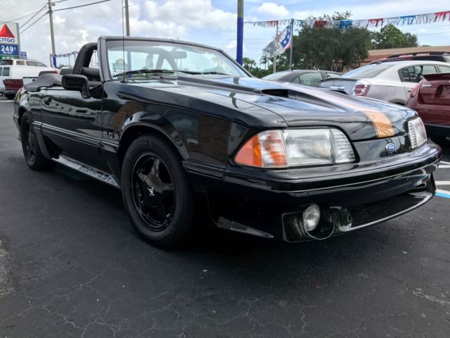 1992 Black Ford Mustang