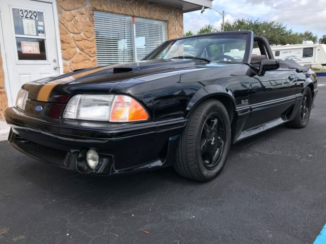 1992 Black Ford Mustang