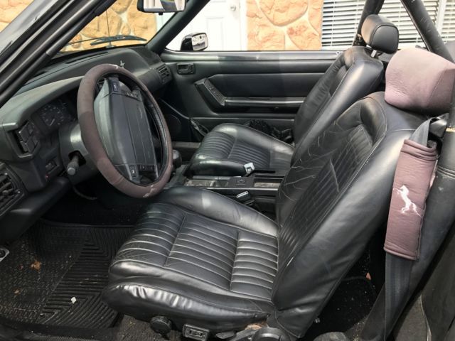 1992 Black Ford Mustang