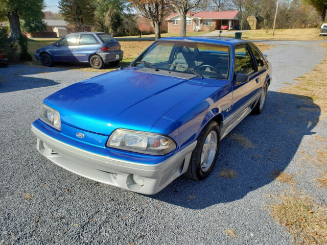 1992 Blue Ford Mustang Coupe