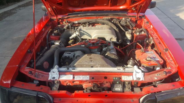 1992 Red Ford Mustang Convertible