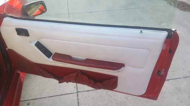 1992 Red Ford Mustang Convertible