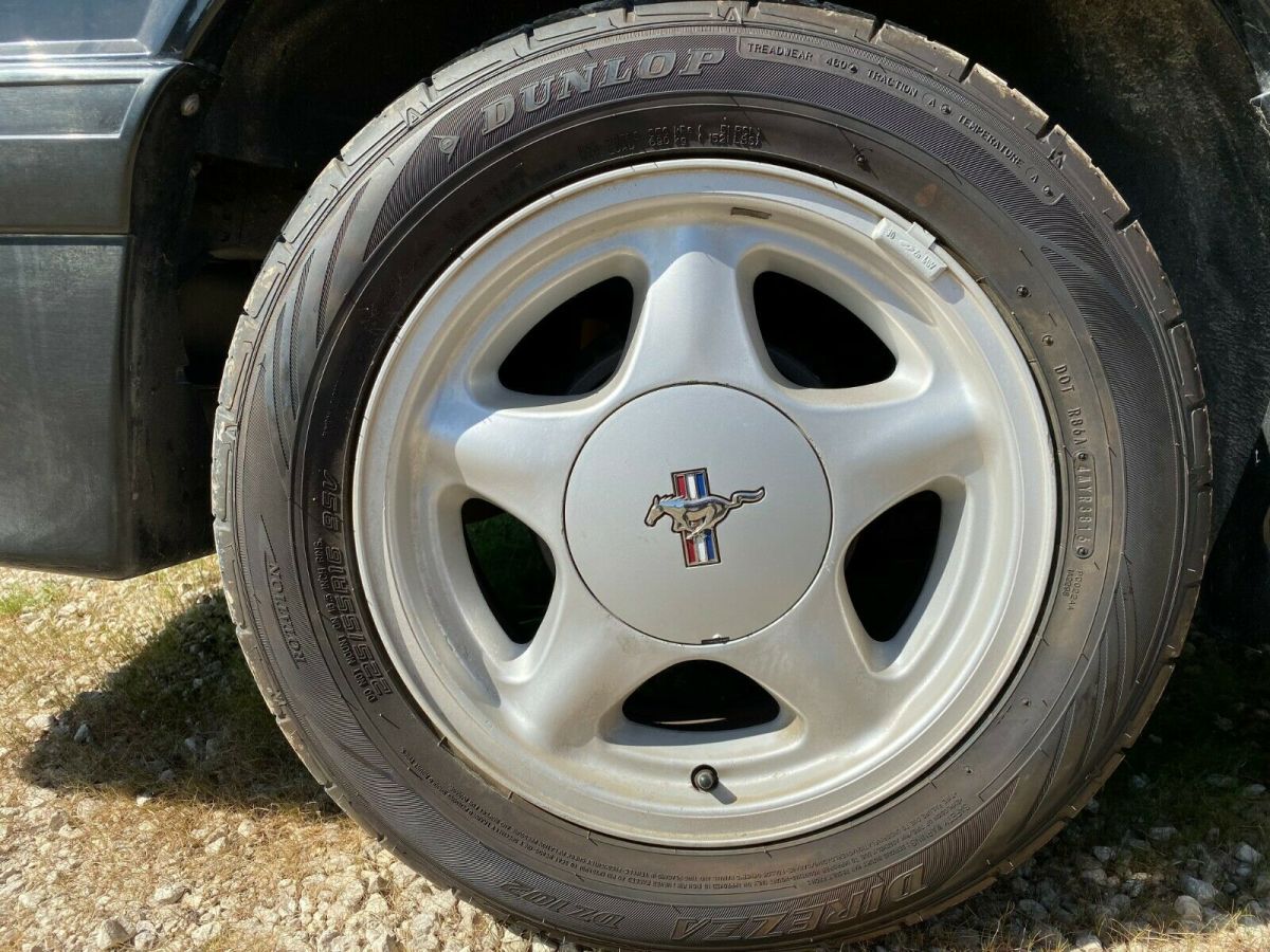 1992 Black Ford Mustang Convertible